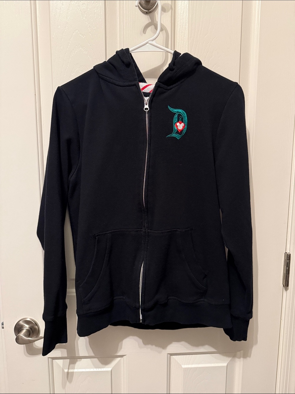 EUC Disneyland Resort Holiday Zip Up - Hoodie - Size M
